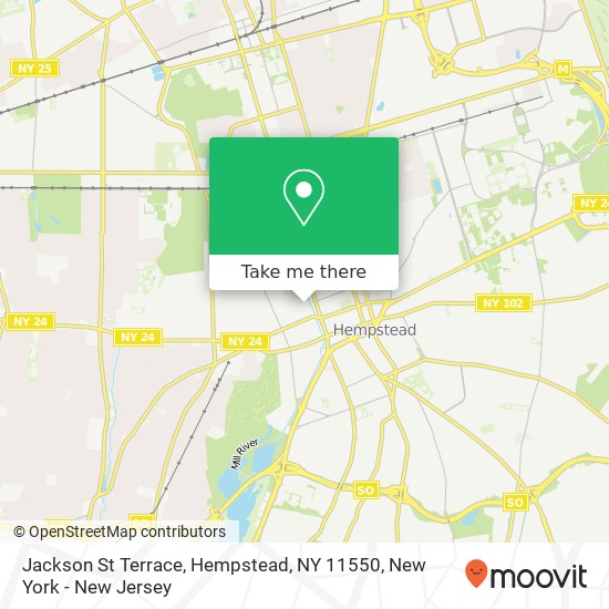 Mapa de Jackson St Terrace, Hempstead, NY 11550