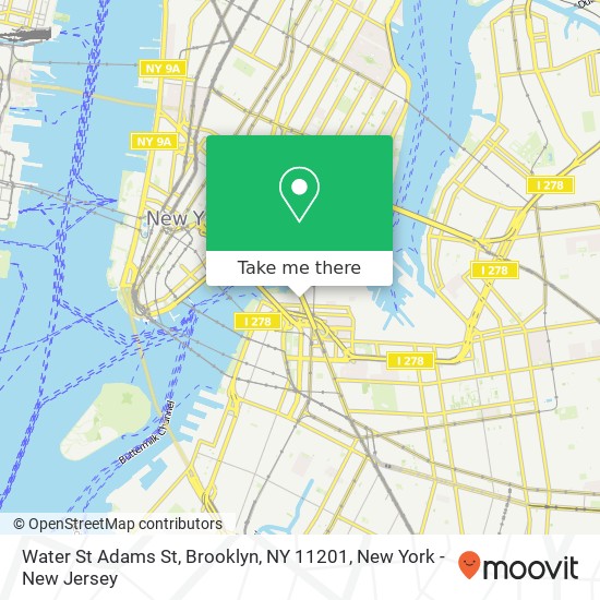 Water St Adams St, Brooklyn, NY 11201 map