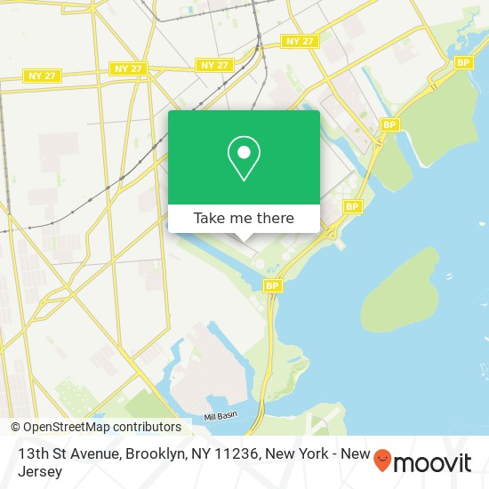 13th St Avenue, Brooklyn, NY 11236 map