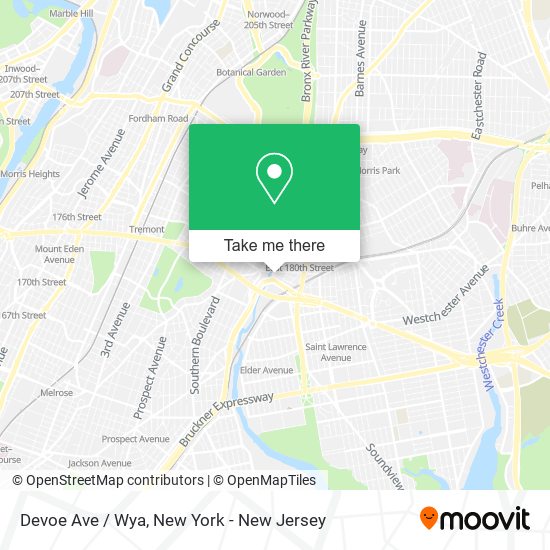 Devoe Ave / Wya map