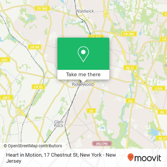 Mapa de Heart in Motion, 17 Chestnut St