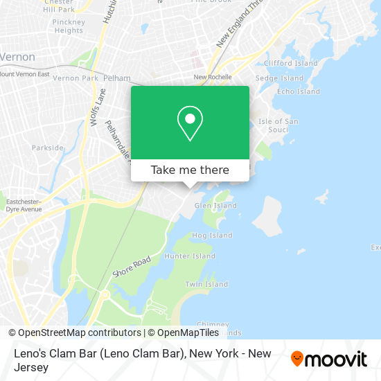 Leno's Clam Bar map