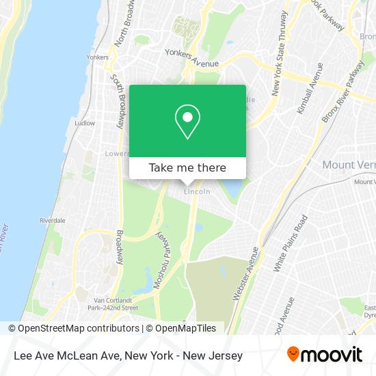Mapa de Lee Ave McLean Ave