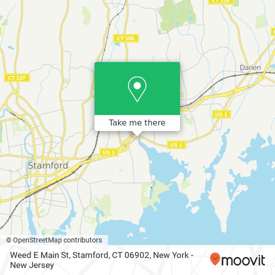 Mapa de Weed E Main St, Stamford, CT 06902