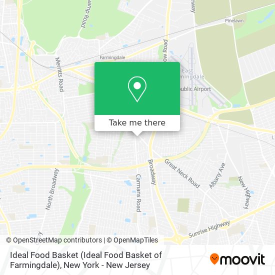 Mapa de Ideal Food Basket (Ideal Food Basket of Farmingdale)