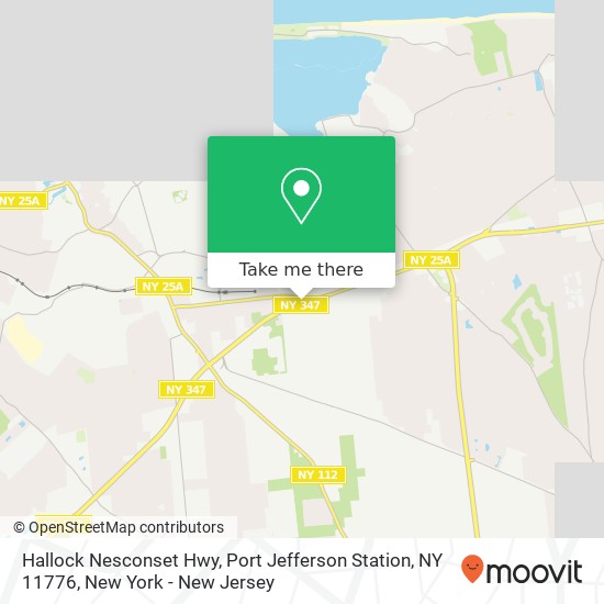 Mapa de Hallock Nesconset Hwy, Port Jefferson Station, NY 11776