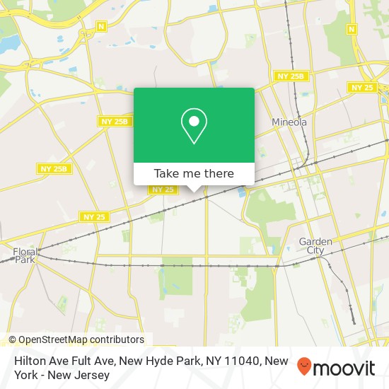 Hilton Ave Fult Ave, New Hyde Park, NY 11040 map