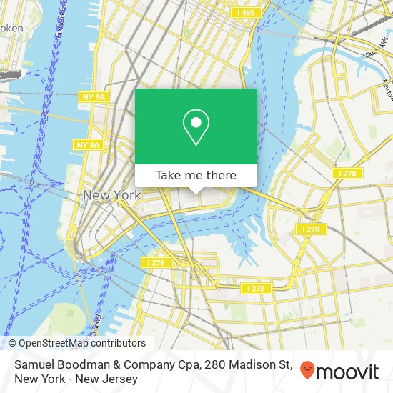 Mapa de Samuel Boodman & Company Cpa, 280 Madison St