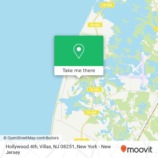 Hollywood 4th, Villas, NJ 08251 map