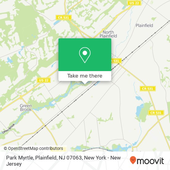 Mapa de Park Myrtle, Plainfield, NJ 07063