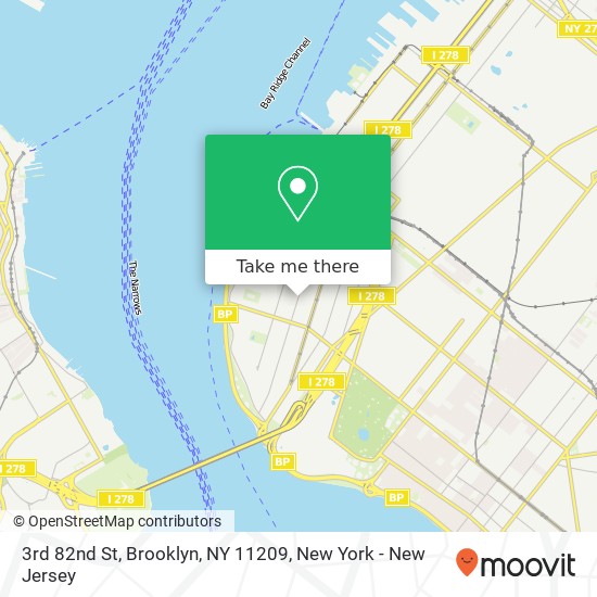 Mapa de 3rd 82nd St, Brooklyn, NY 11209