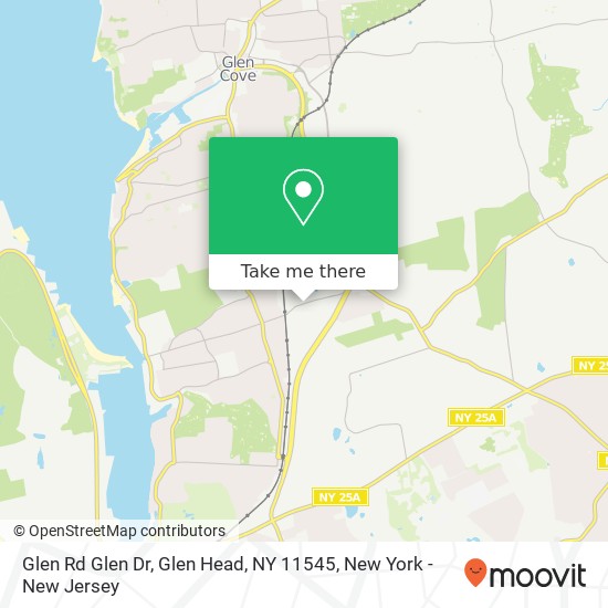 Mapa de Glen Rd Glen Dr, Glen Head, NY 11545