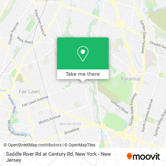 Saddle River Rd at Century Rd map