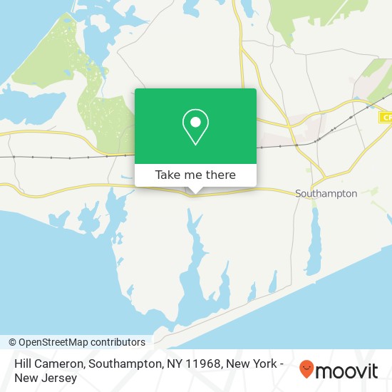 Mapa de Hill Cameron, Southampton, NY 11968