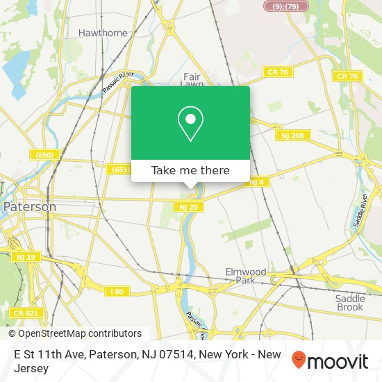 E St 11th Ave, Paterson, NJ 07514 map
