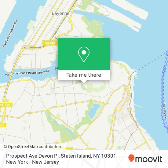 Prospect Ave Devon Pl, Staten Island, NY 10301 map