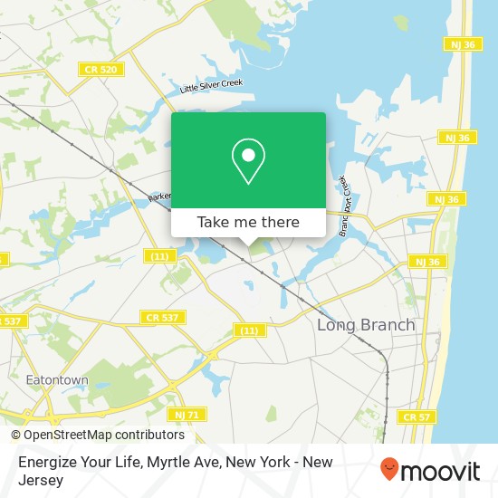 Mapa de Energize Your Life, Myrtle Ave