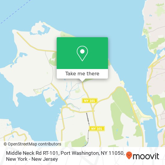 Middle Neck Rd RT-101, Port Washington, NY 11050 map