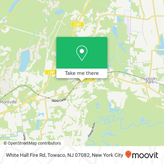 Mapa de White Hall Fire Rd, Towaco, NJ 07082