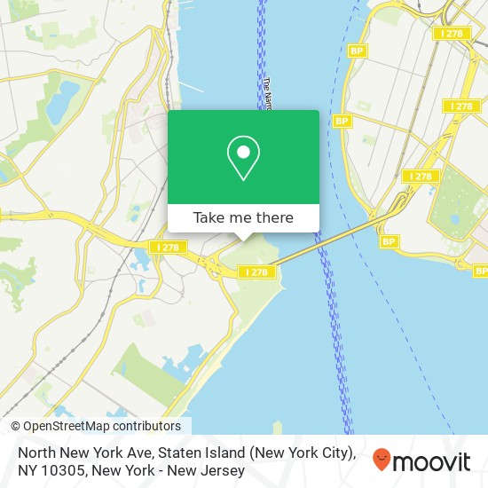 North New York Ave, Staten Island (New York City), NY 10305 map