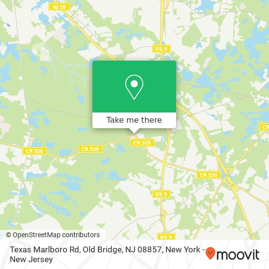 Texas Marlboro Rd, Old Bridge, NJ 08857 map