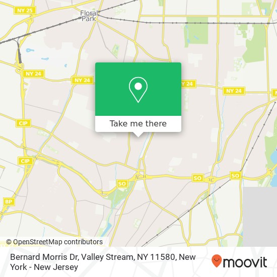 Bernard Morris Dr, Valley Stream, NY 11580 map