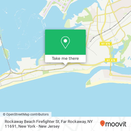 Mapa de Rockaway Beach Firefighter St, Far Rockaway, NY 11691