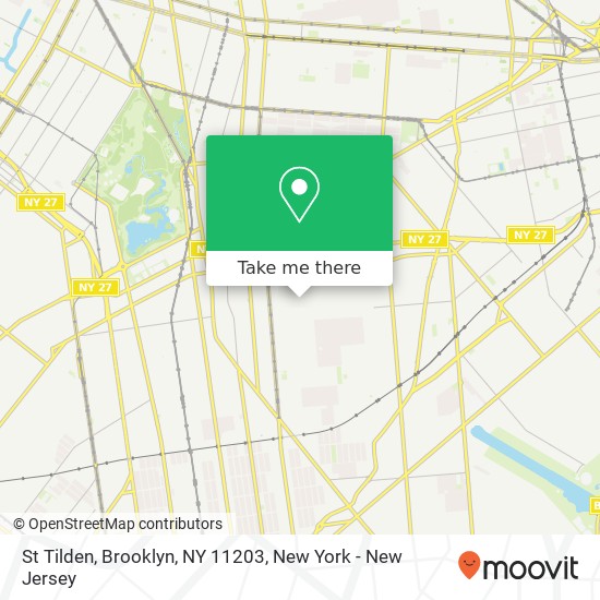 Mapa de St Tilden, Brooklyn, NY 11203