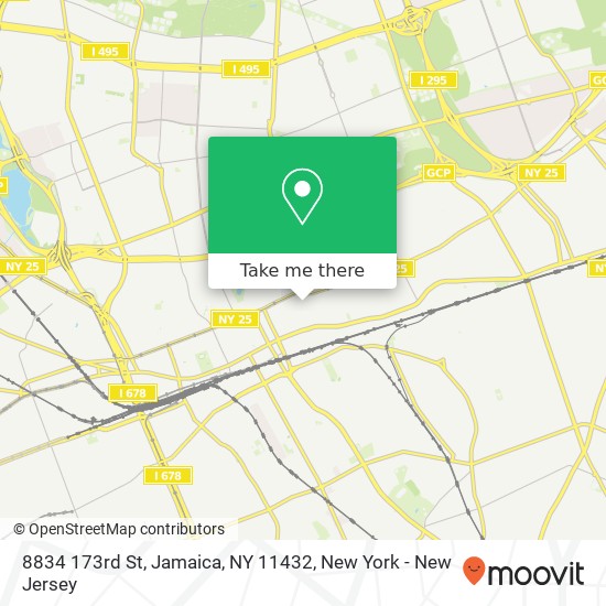 Mapa de 8834 173rd St, Jamaica, NY 11432