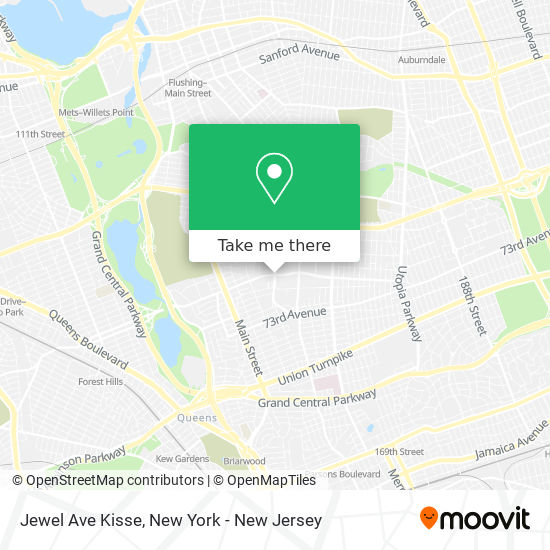 Jewel Ave Kisse map