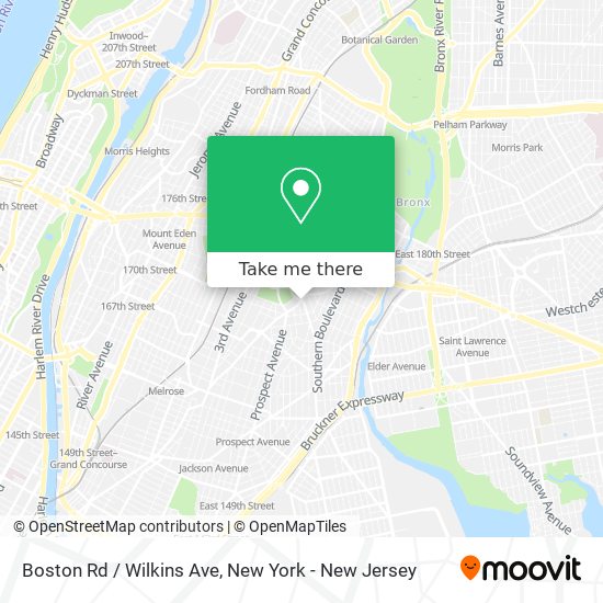 Boston Rd / Wilkins Ave map
