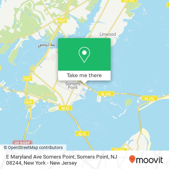E Maryland Ave Somers Point, Somers Point, NJ 08244 map