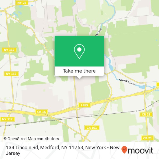 134 Lincoln Rd, Medford, NY 11763 map