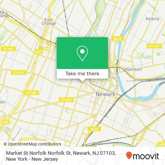 Market St Norfolk Norfolk St, Newark, NJ 07103 map