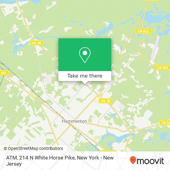 ATM, 214 N White Horse Pike map