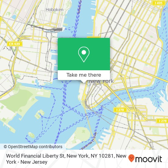 Mapa de World Financial Liberty St, New York, NY 10281