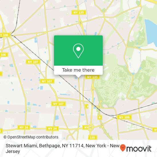 Mapa de Stewart Miami, Bethpage, NY 11714
