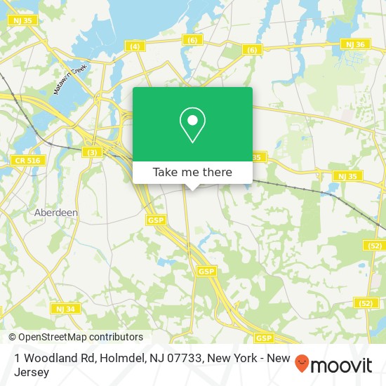1 Woodland Rd, Holmdel, NJ 07733 map