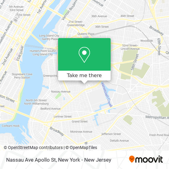 Nassau Ave Apollo St map