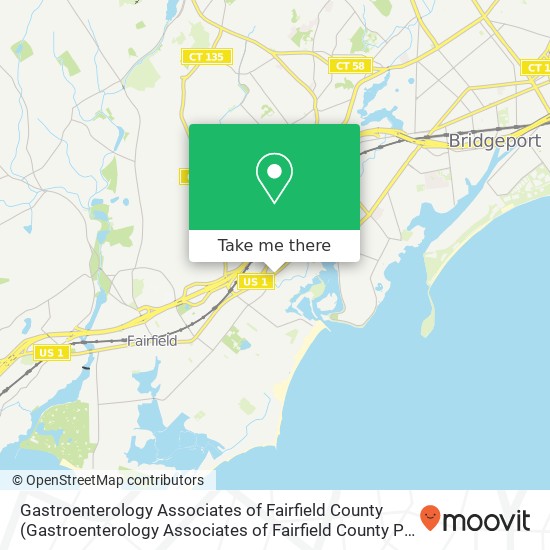 Mapa de Gastroenterology Associates of Fairfield County