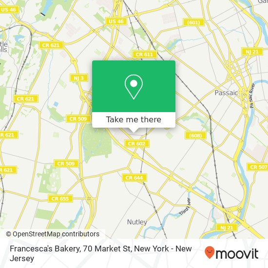 Francesca's Bakery, 70 Market St map