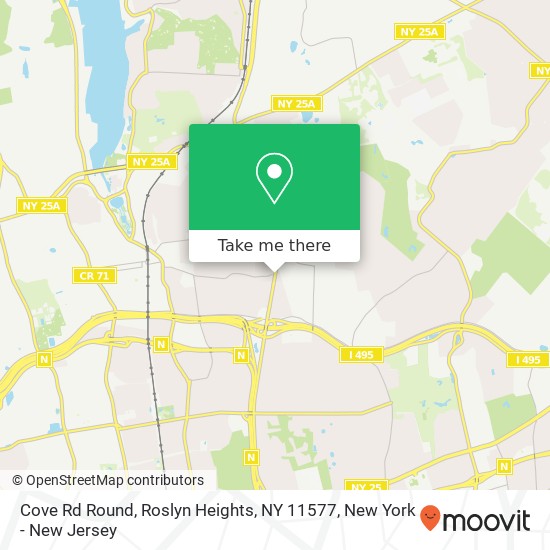 Mapa de Cove Rd Round, Roslyn Heights, NY 11577