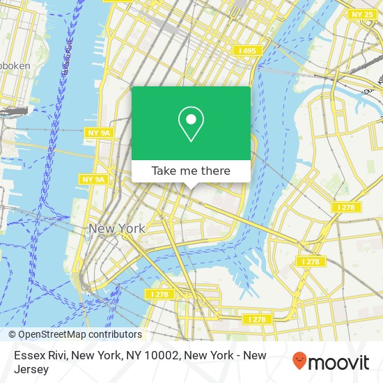 Essex Rivi, New York, NY 10002 map