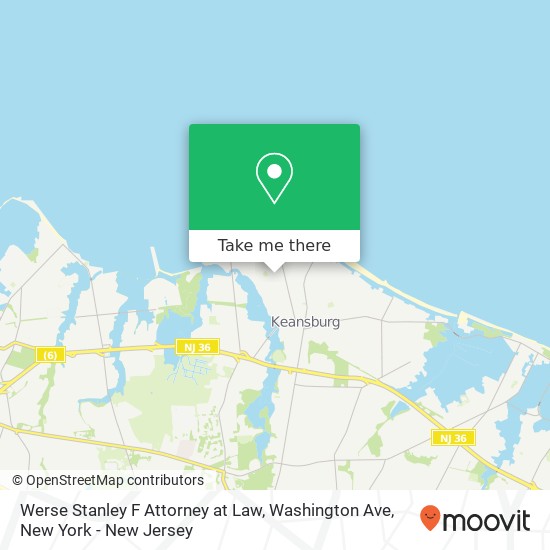 Werse Stanley F Attorney at Law, Washington Ave map