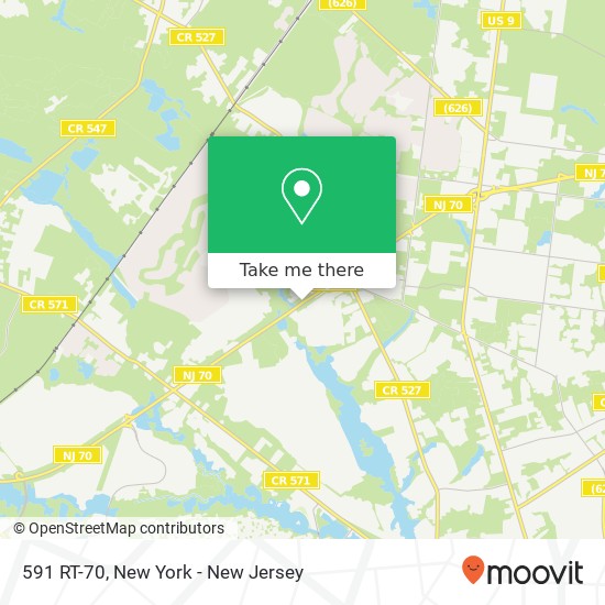 591 RT-70, Toms River, NJ 08755 map