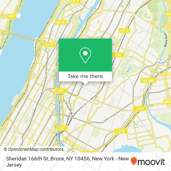 Sheridan 166th St, Bronx, NY 10456 map