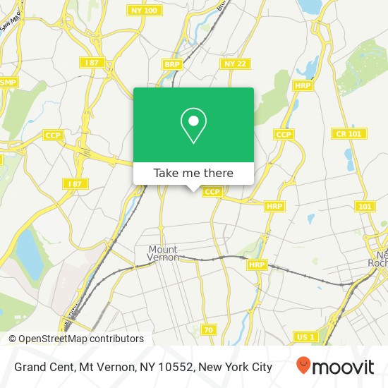 Grand Cent, Mt Vernon, NY 10552 map