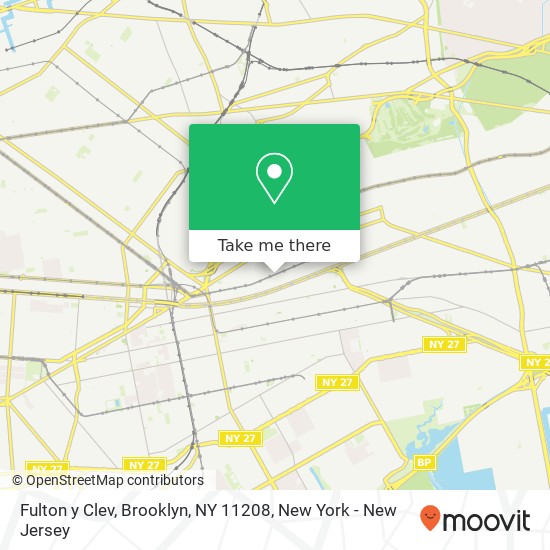 Mapa de Fulton y Clev, Brooklyn, NY 11208
