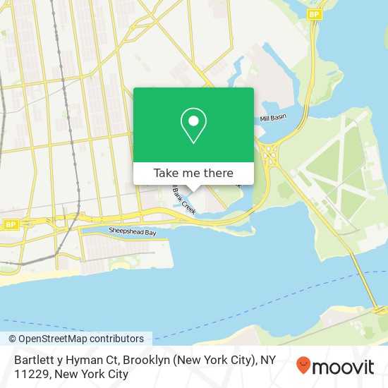Mapa de Bartlett y Hyman Ct, Brooklyn (New York City), NY 11229