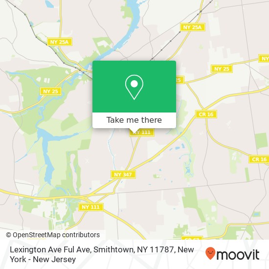 Mapa de Lexington Ave Ful Ave, Smithtown, NY 11787